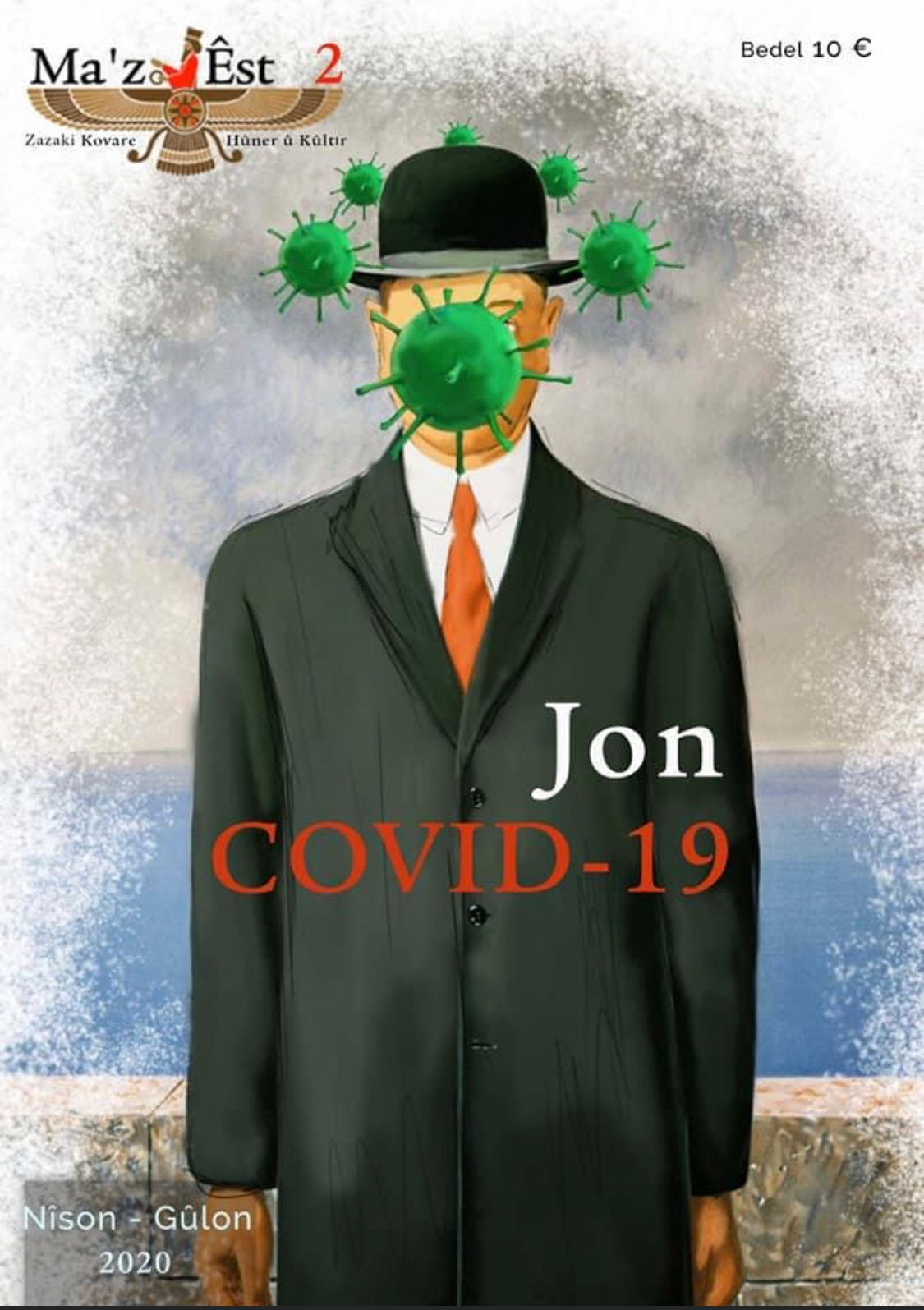 Ma'z Êst magazine cover about Covid-19